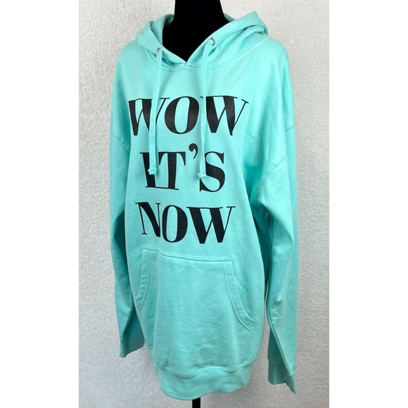 Light Blue “Wow It’s Now” Antarctica 2022 Pullover Hoodie - Picture 4 of 12